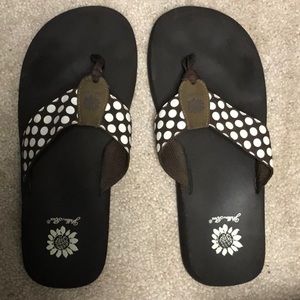 Yellow Box Flip Flops